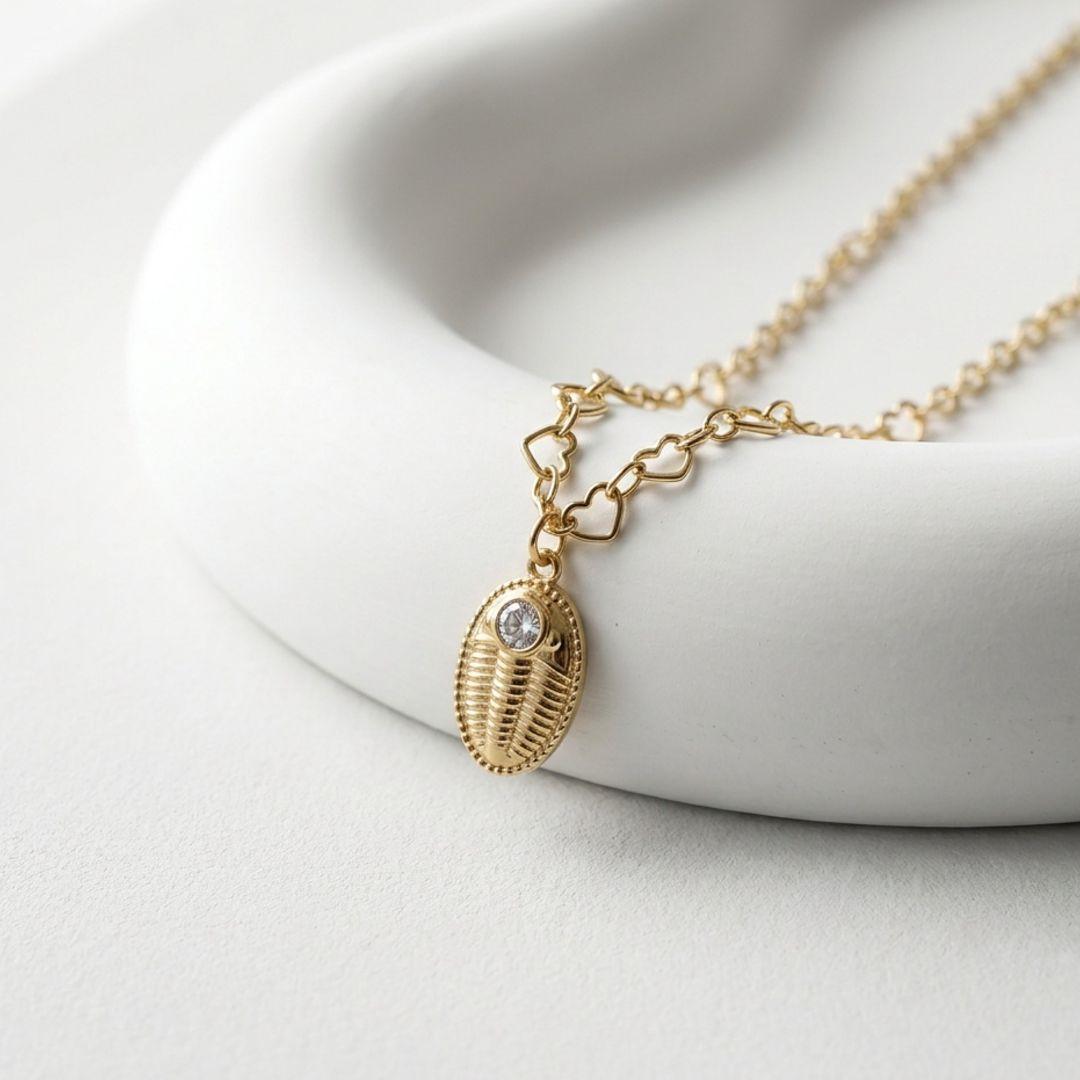 Pulseira Elo Corações Concha
