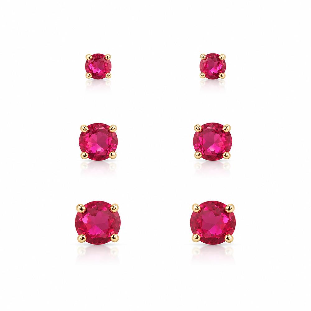 Brinco Trio Pink Leitoso