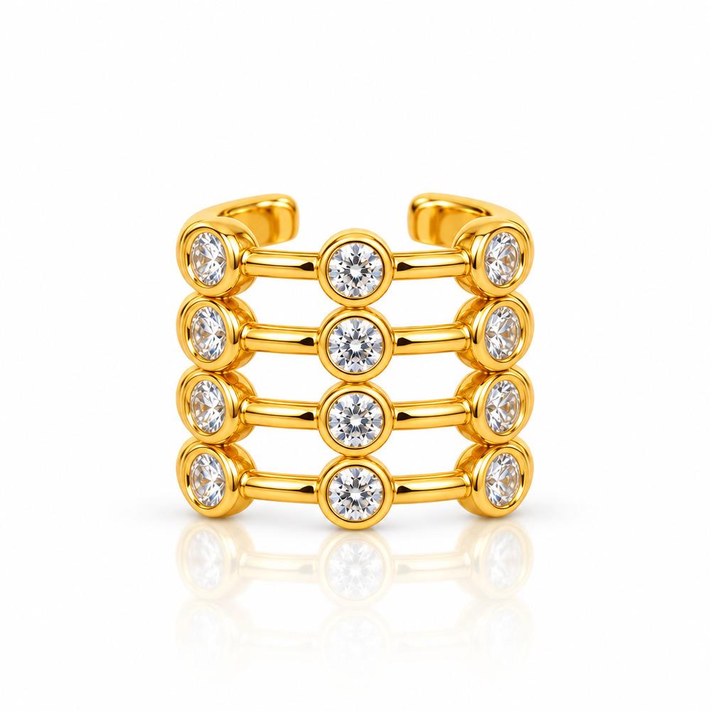 Piercing Fake Multi Zircônia Cristal